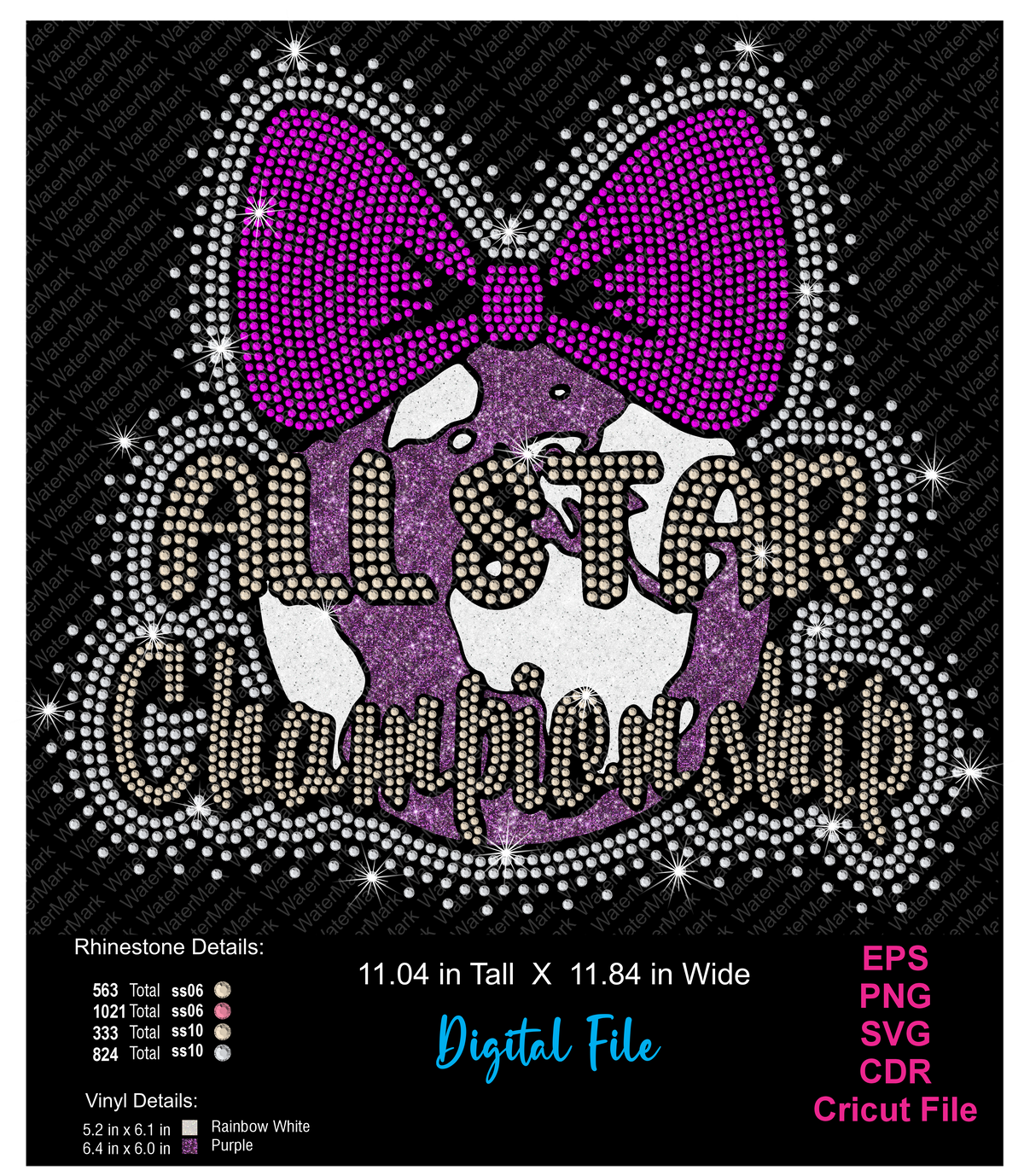 Glitter Globe With Bow-DESIGN DOWNLOAD