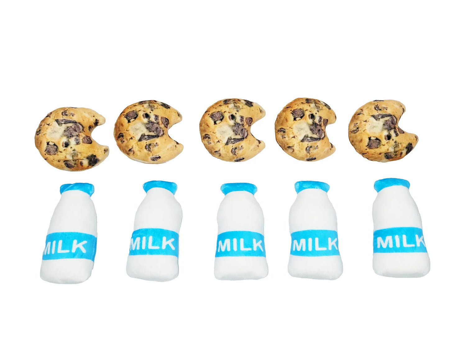 A Santa Mini Plushie , featuring a soft, adorable Santa plushie and mini plushies shaped like milk and cookies. Perfect for cuddling or adding festive charm to your holiday decor.