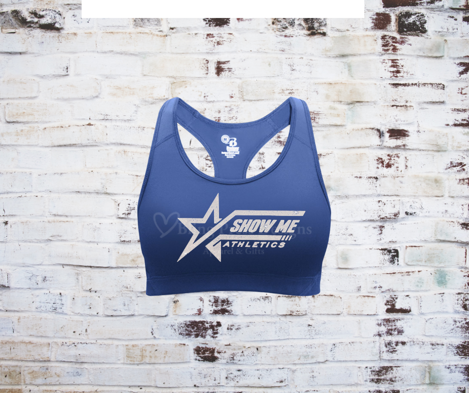 Glittered Logo Sports Bra