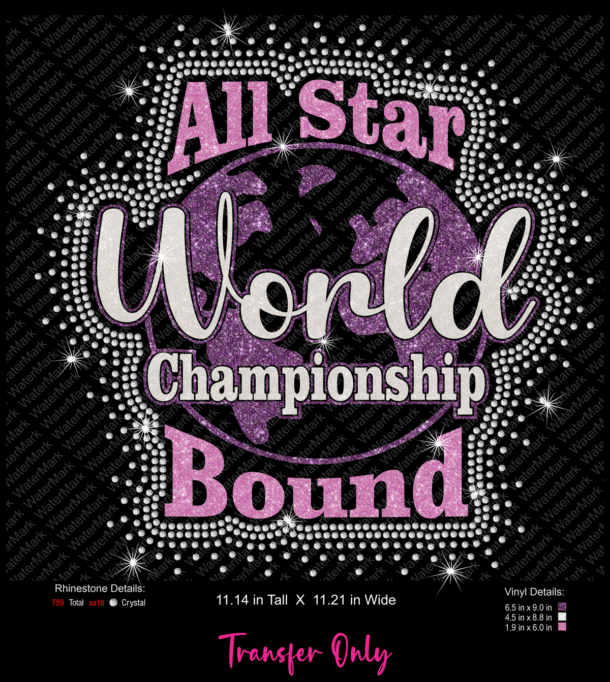 ASW Bound w/ Scatter *RHINESTONE TRANSFER*