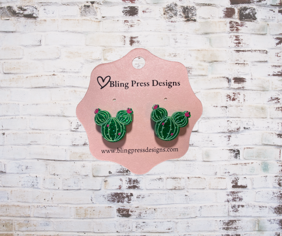Glitter Stud Earrings