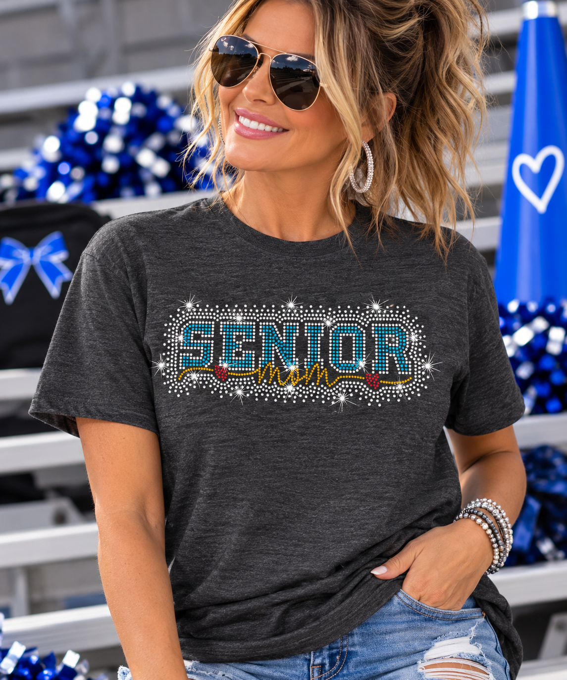Senior Mom w Hearts Scatter