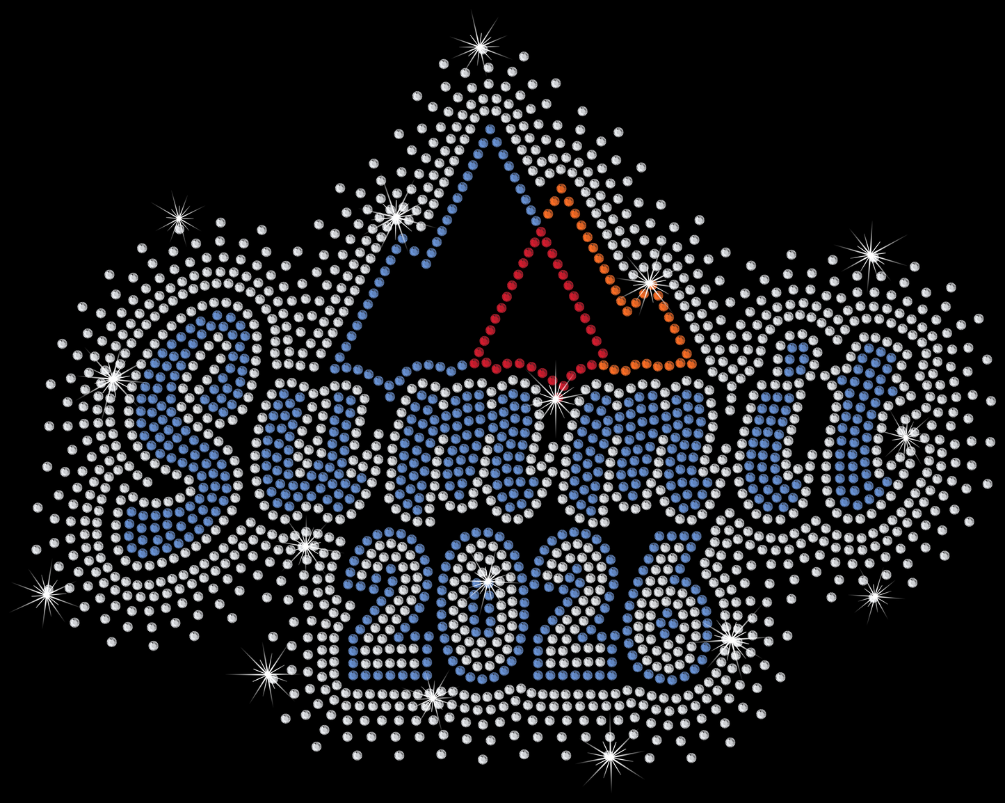 Decorative design with 'Swimtech 2026' text and triangle logo on a black background