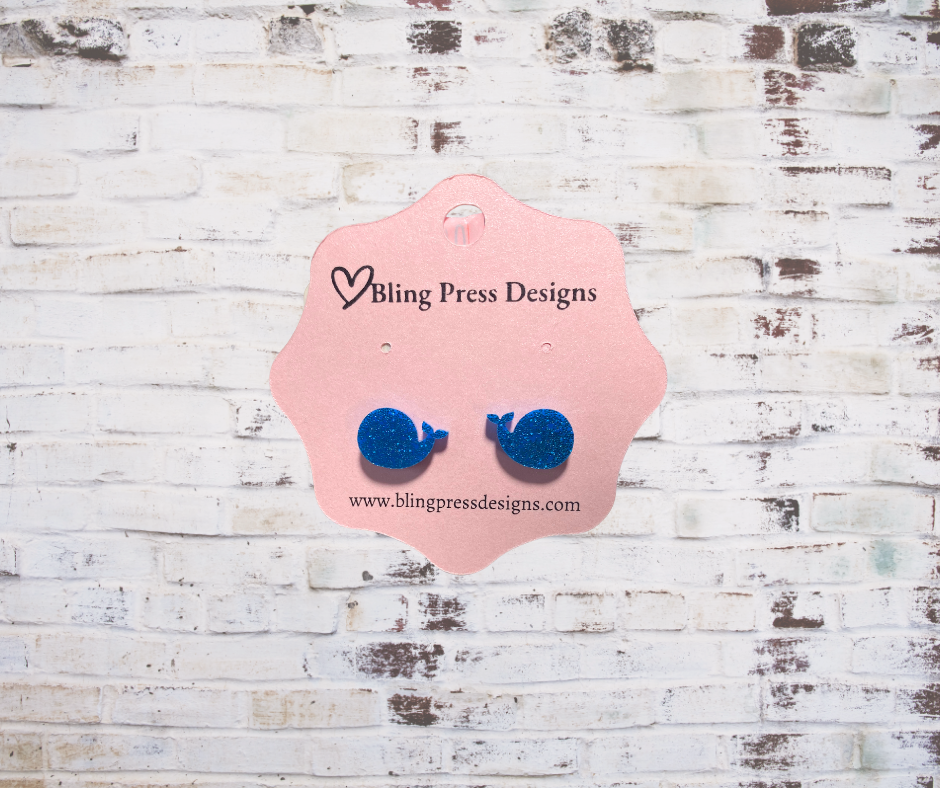 Glitter Stud Earrings