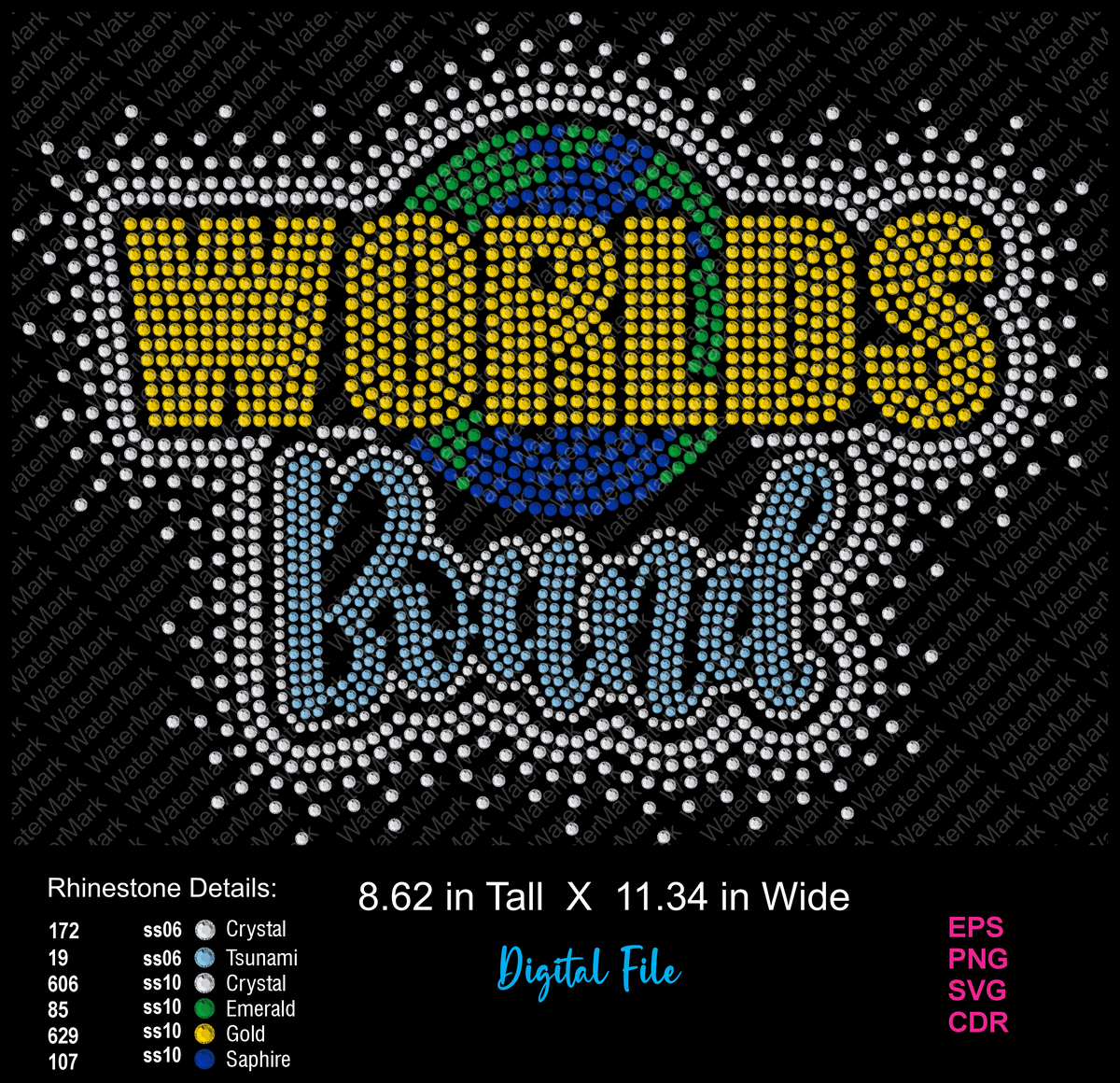Worlds Bound Globe Scatter-DESIGN DOWNLOAD