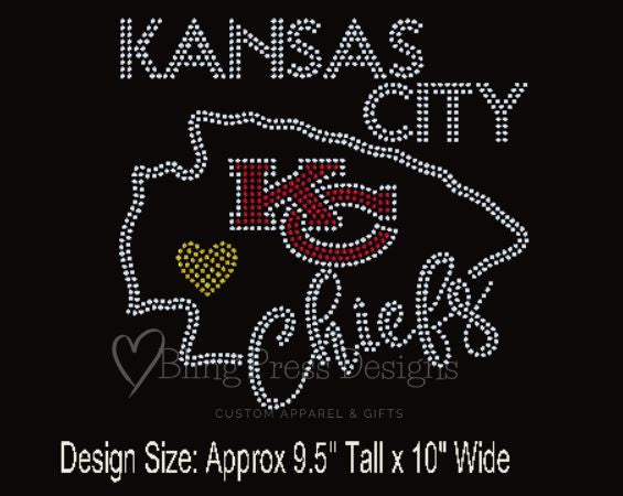 Arrowhead Love sparkling rhinestone design and bold arrowhead graphic.