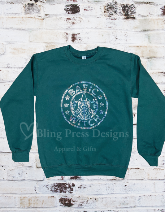 Basic Witch Rhinestone Sweatshirt
